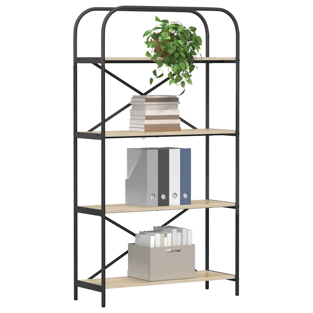 Bücherregal Sonoma-Eiche 80 x 30 x 146 cm Holzwerkstoff