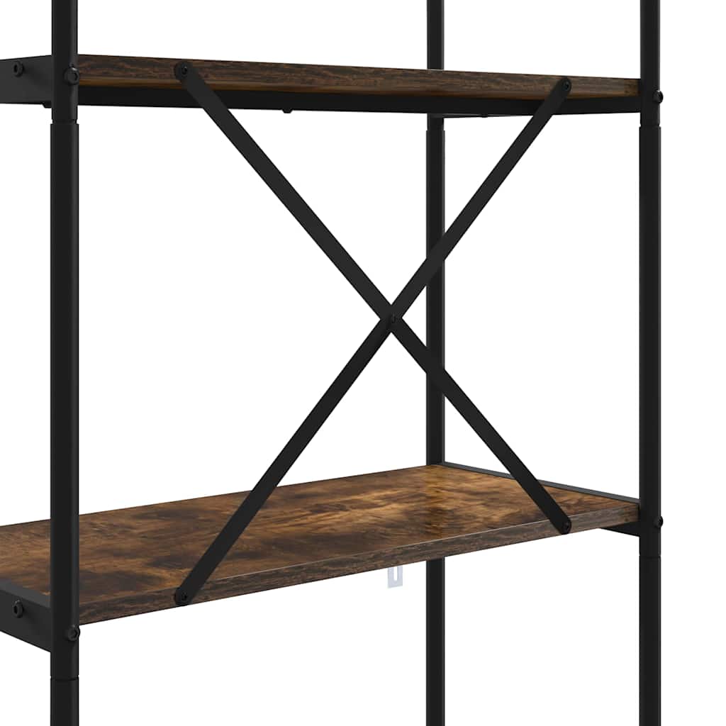 Bücherregal Geräucherte Eiche 80 x 30 x 146 cm Holzwerkstoff