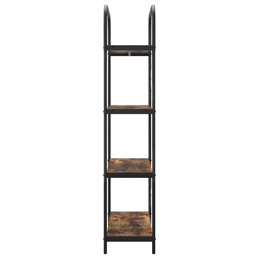 Bücherregal Geräucherte Eiche 80 x 30 x 146 cm Holzwerkstoff