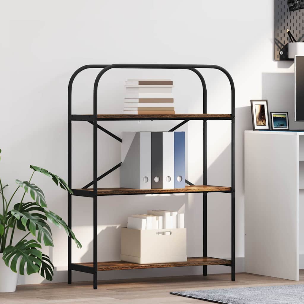 Bücherregal Geräucherte Eiche 80 x 30 x 109 cm Holzwerkstoff