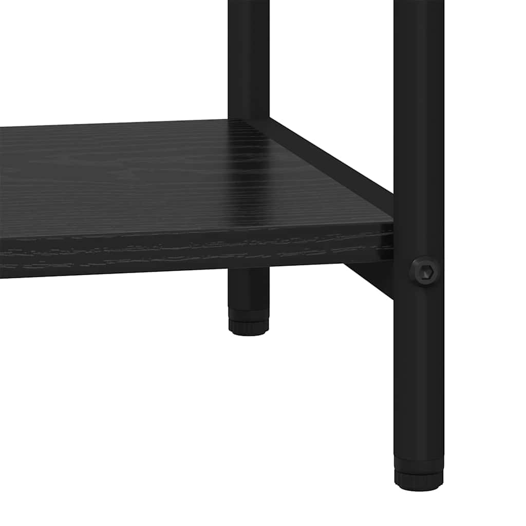 Bücherregal Schwarz Eichen-Optik 60 x 30 x 146 cm Holzwerkstoff