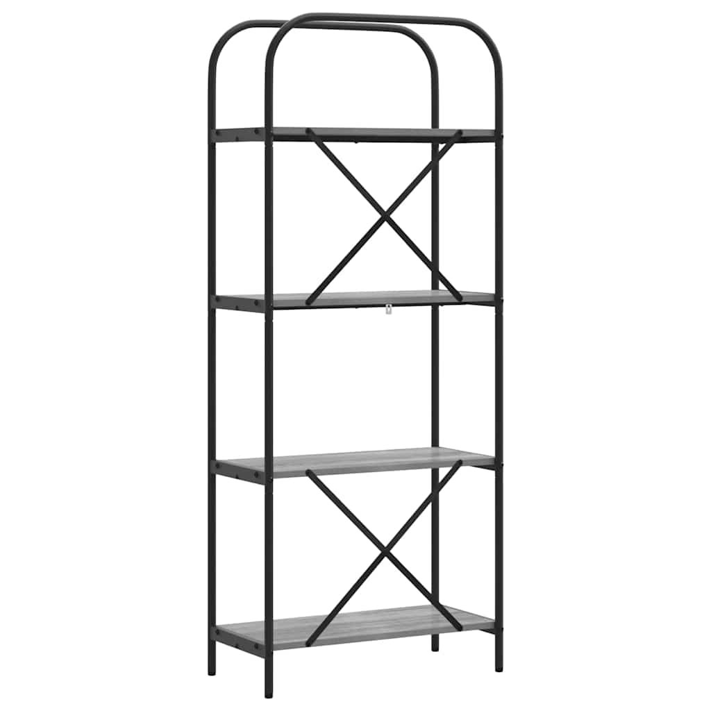 Bücherregal Graues Sonoma 60 x 30 x 146 cm Holzwerkstoff