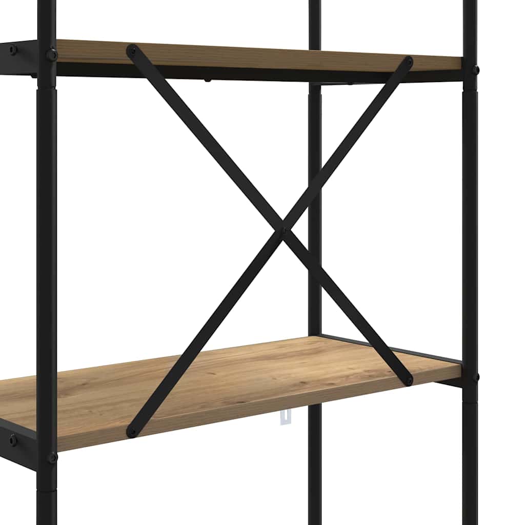 Bücherregal Artisan-Eiche 60 x 30 x 146 cm Holzwerkstoff