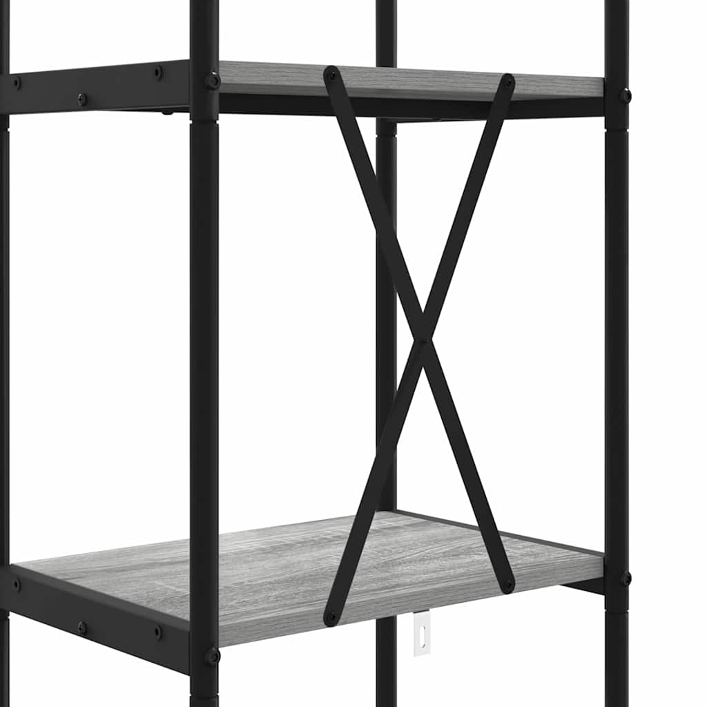 Bücherregal Graues Sonoma 40 x 30 x 183 cm Holzwerkstoff