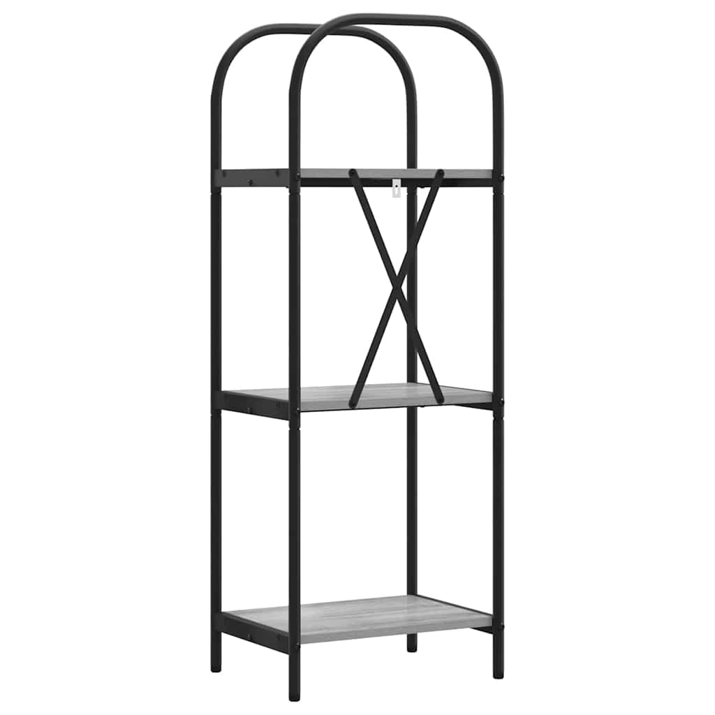 Bücherregal Graues Sonoma 40 x 30 x 109 cm Holzwerkstoff