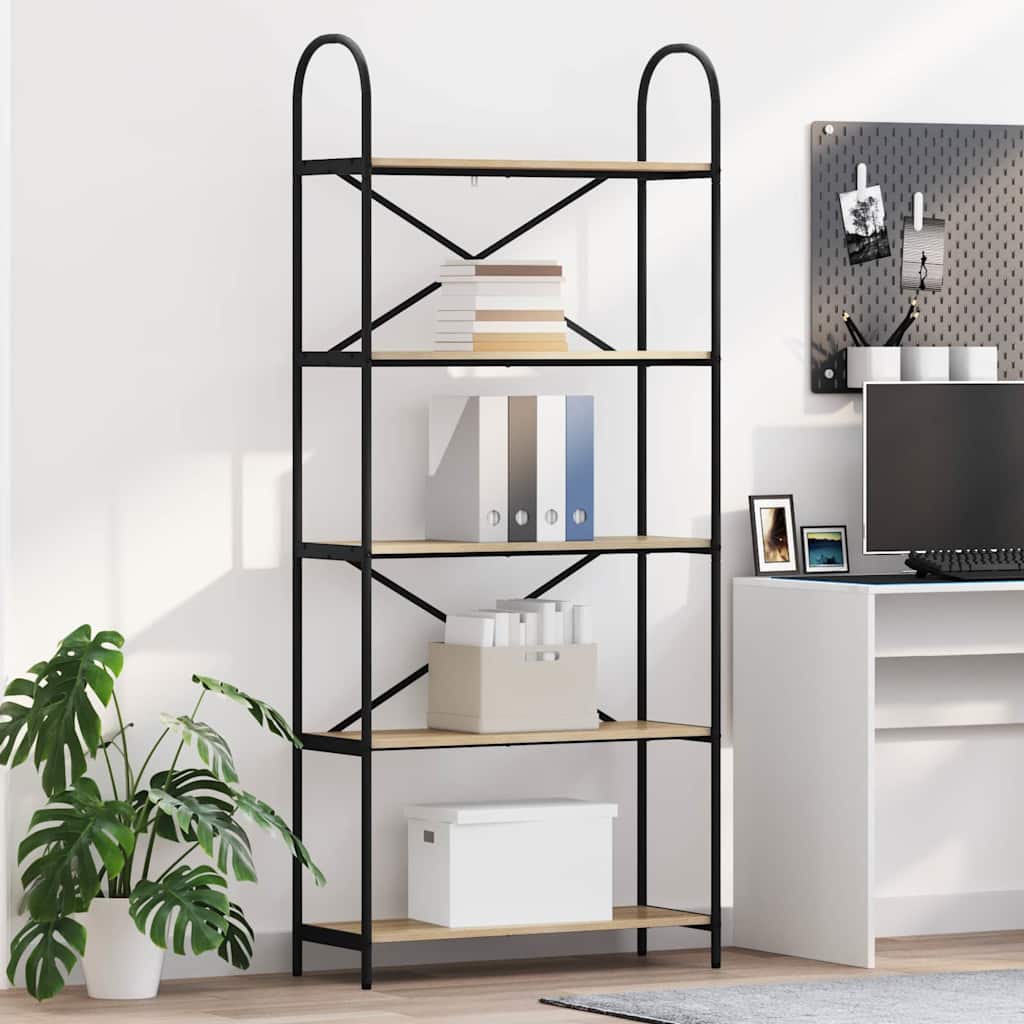 Bücherregal Sonoma-Eiche 80 x 30 x 183 cm Holzwerkstoff