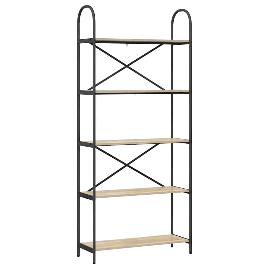 Bücherregal Sonoma-Eiche 80 x 30 x 183 cm Holzwerkstoff