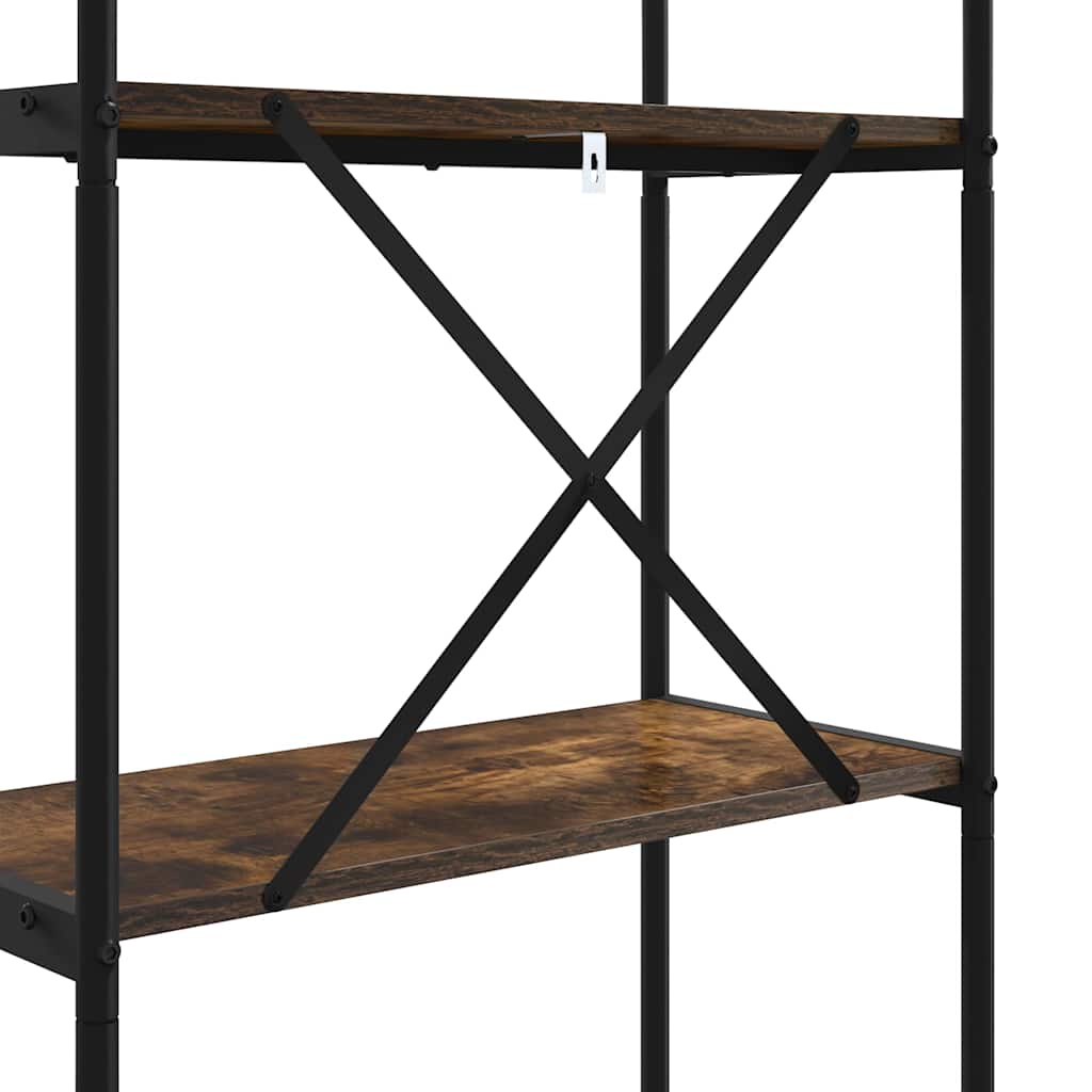 Bücherregal Geräucherte Eiche 80 x 30 x 146 cm Holzwerkstoff