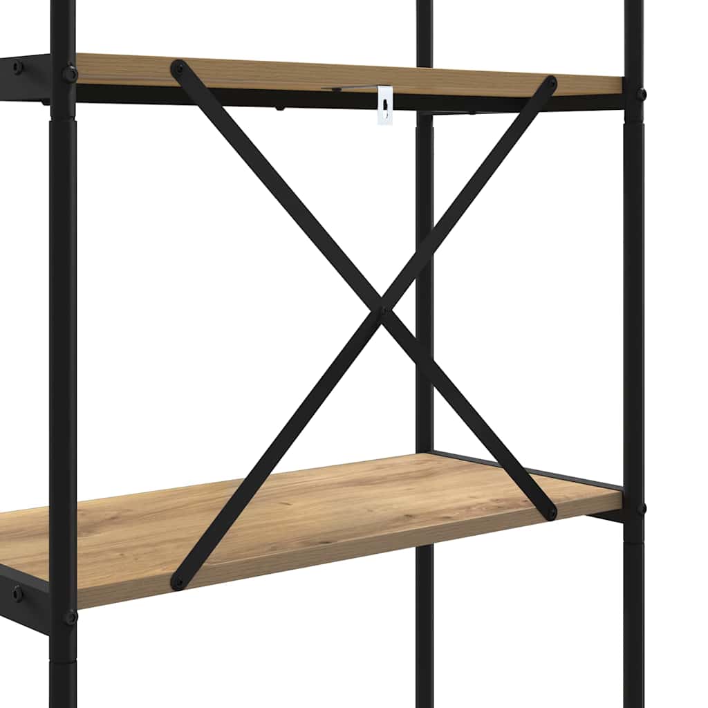 Bücherregal Artisan-Eiche 80 x 30 x 146 cm Holzwerkstoff