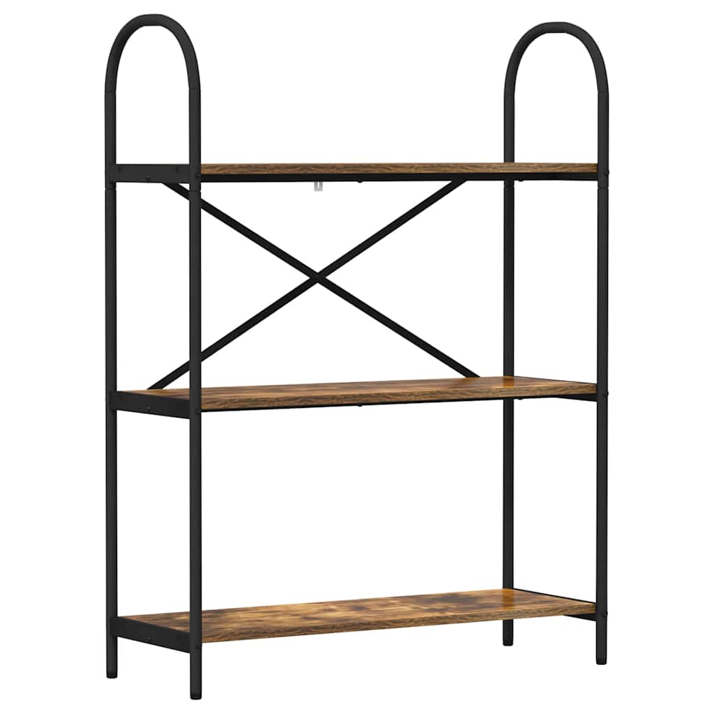 Bücherregal Geräucherte Eiche 80 x 30 x 109 cm Holzwerkstoff