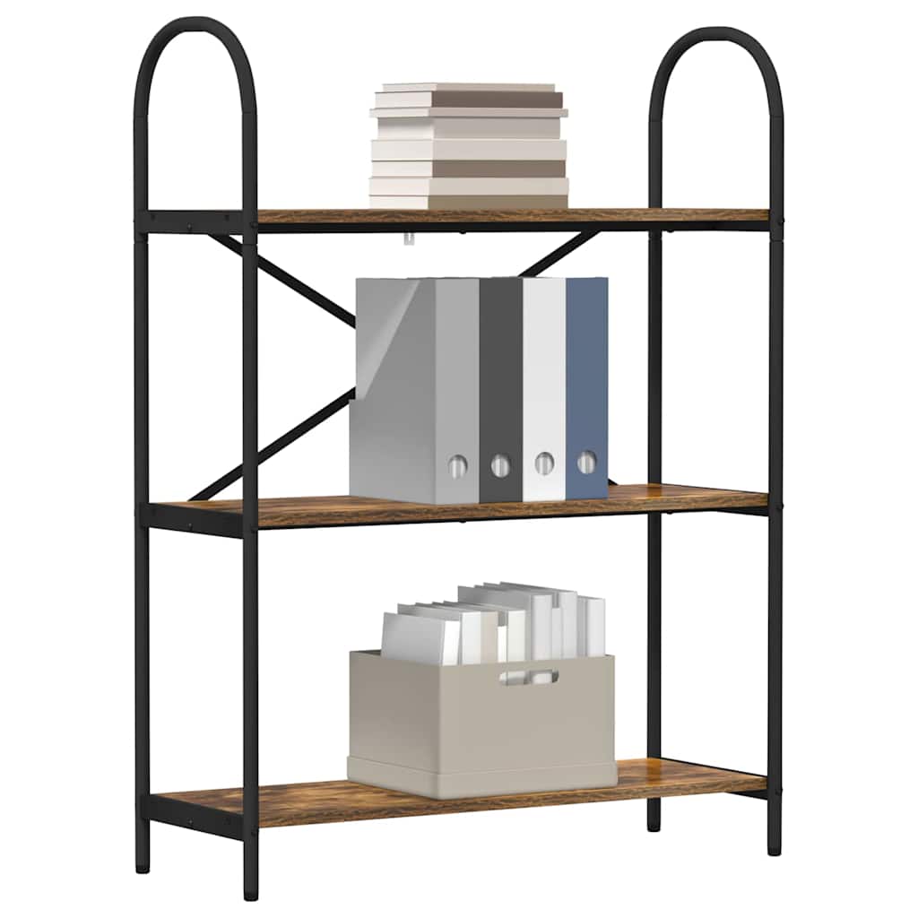 Bücherregal Geräucherte Eiche 80 x 30 x 109 cm Holzwerkstoff