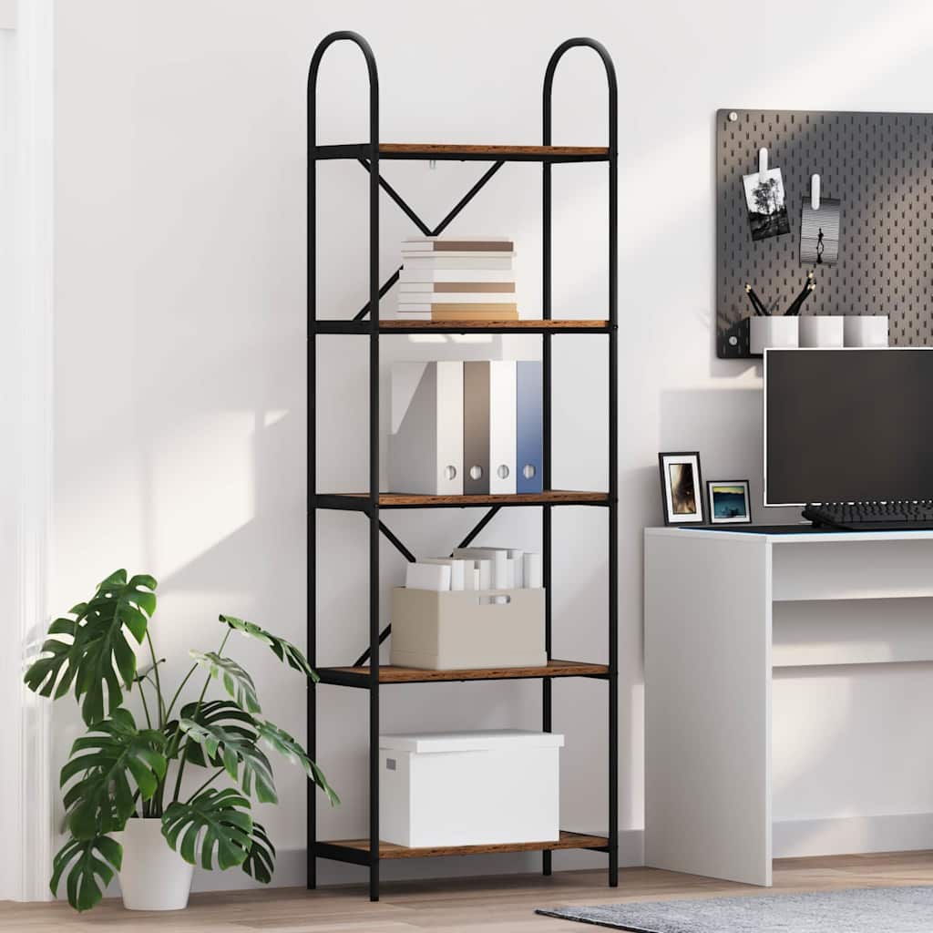 Bücherregal Altholz 60 x 30 x 183 cm Holzwerkstoff