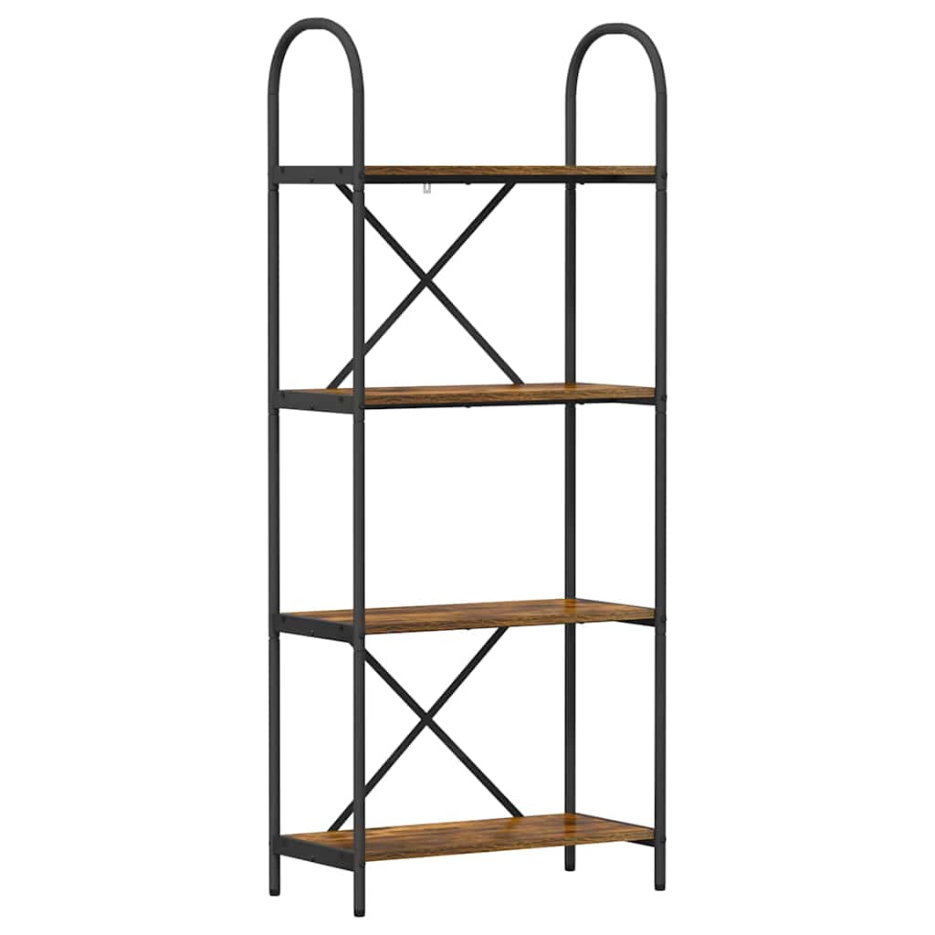 Bücherregal Geräucherte Eiche 60 x 30 x 146 cm Holzwerkstoff