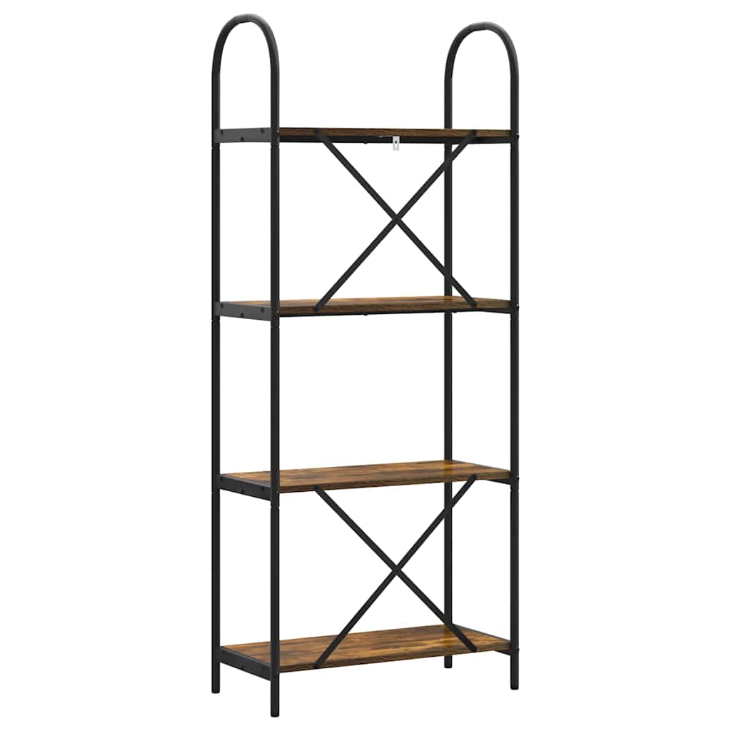 Bücherregal Geräucherte Eiche 60 x 30 x 146 cm Holzwerkstoff