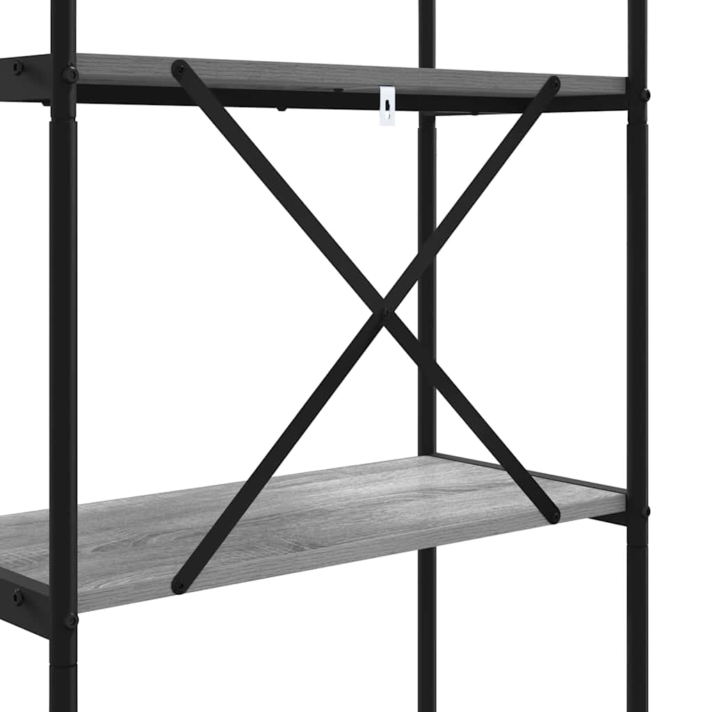 Bücherregal Graues Sonoma 60 x 30 x 109 cm Holzwerkstoff