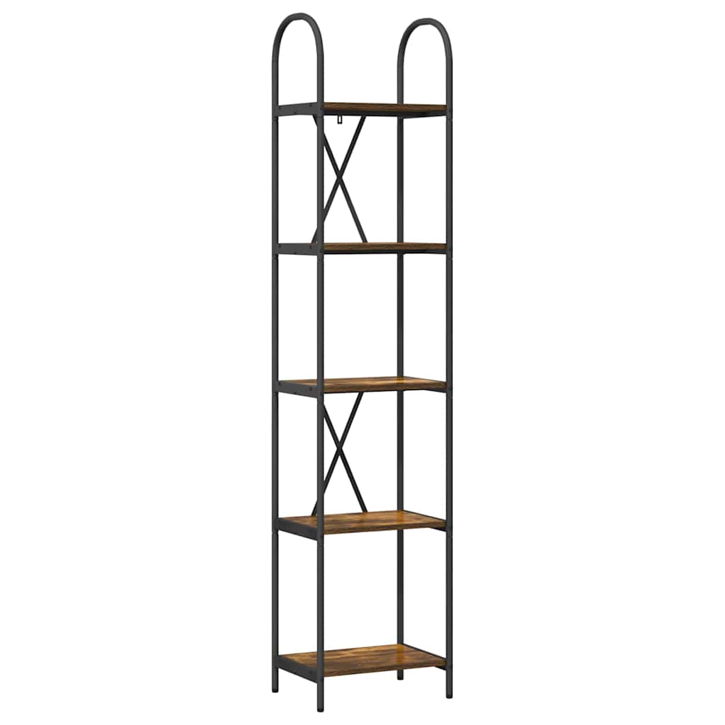 Bücherregal Geräucherte Eiche 40 x 30 x 183 cm Holzwerkstoff