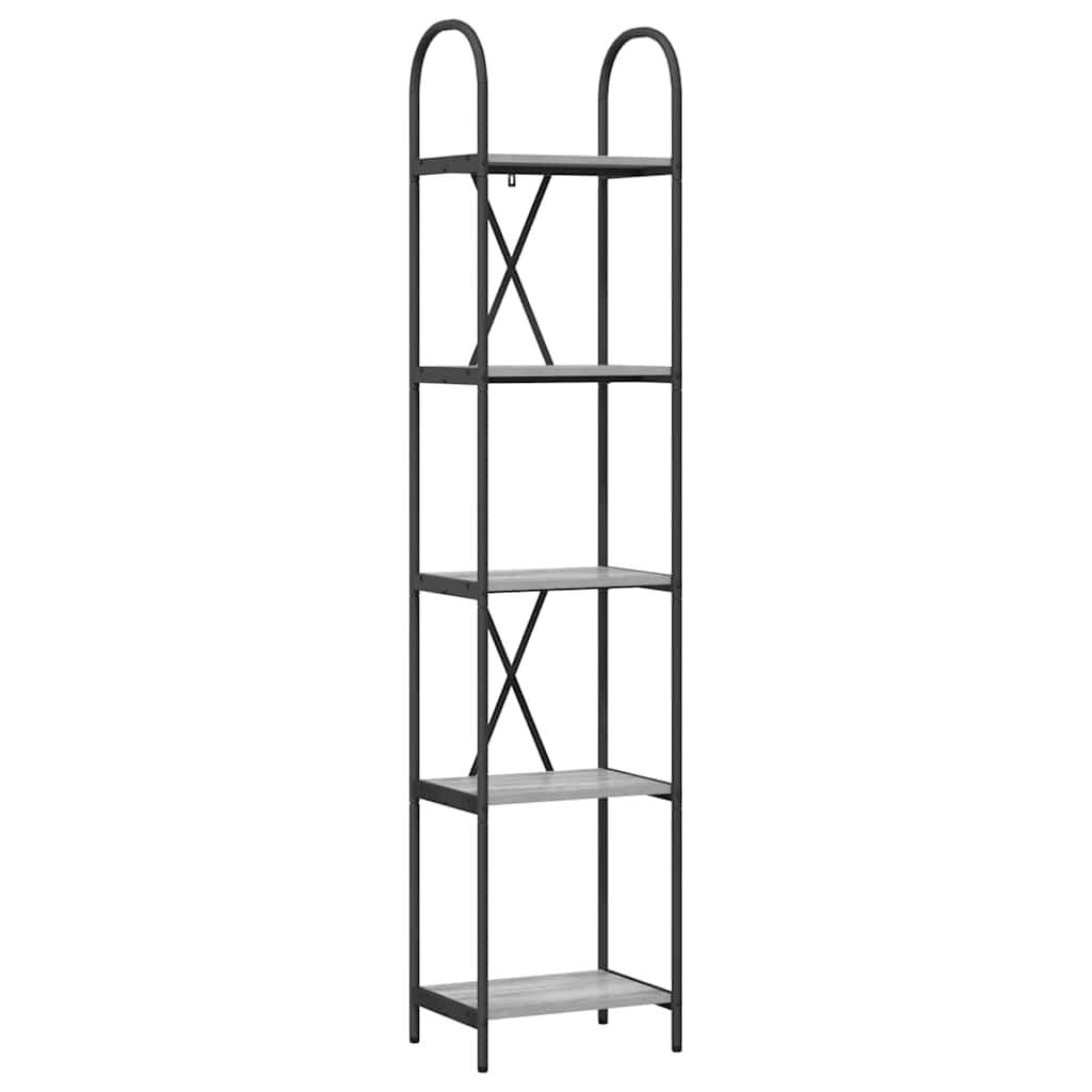 Bücherregal Graues Sonoma 40 x 30 x 183 cm Holzwerkstoff