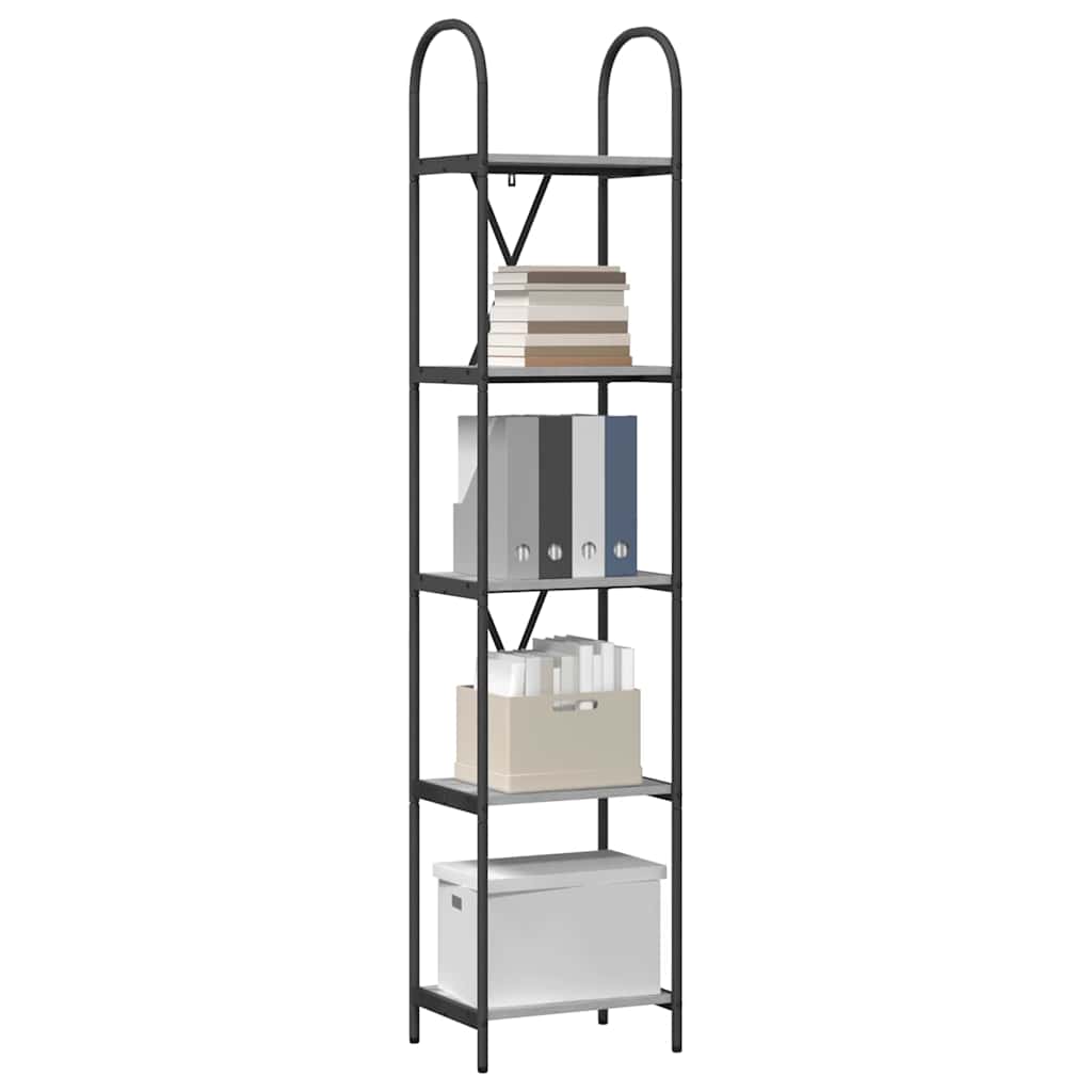 Bücherregal Graues Sonoma 40 x 30 x 183 cm Holzwerkstoff