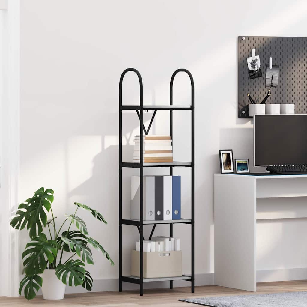 Bücherregal Graues Sonoma 40 x 30 x 146 cm Holzwerkstoff