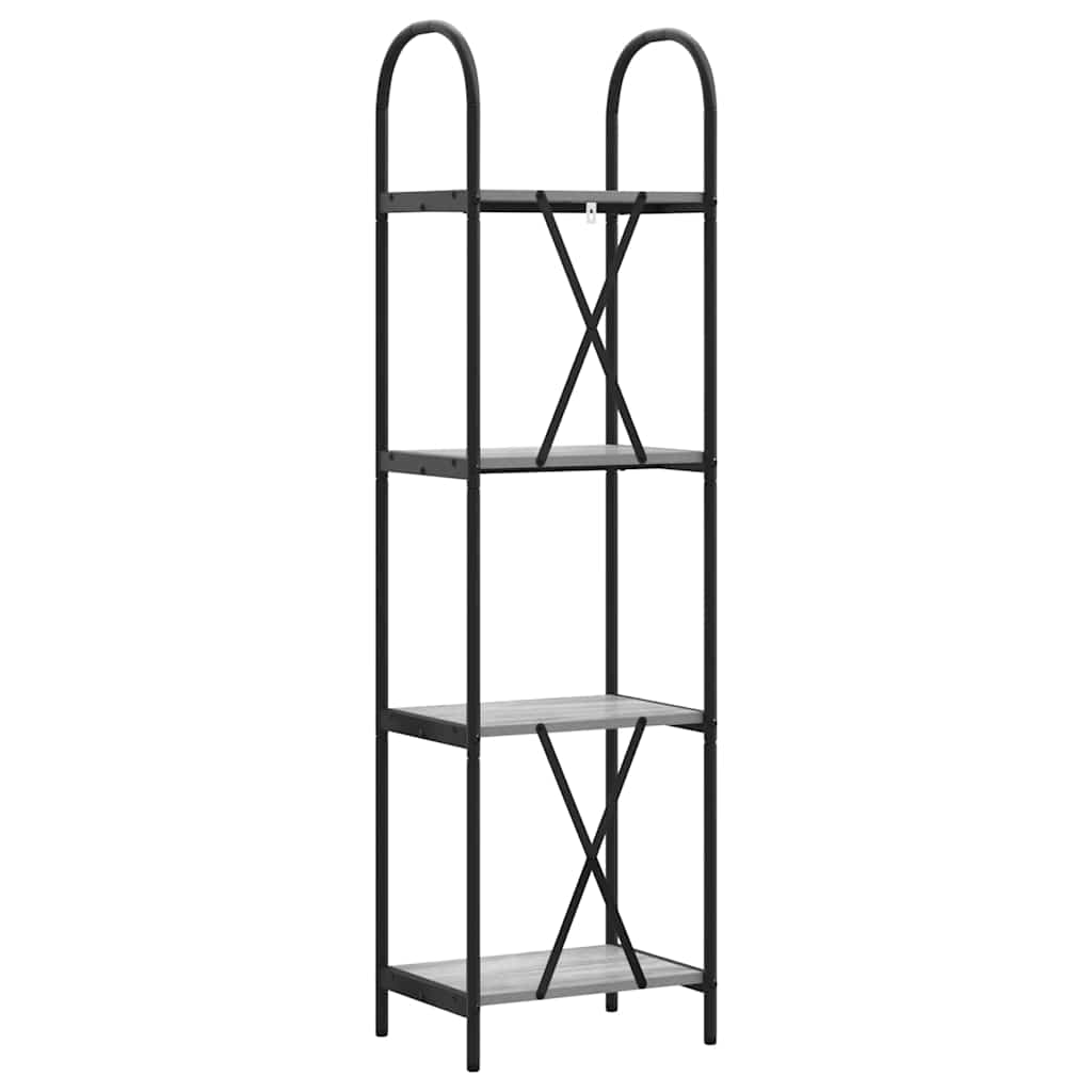 Bücherregal Graues Sonoma 40 x 30 x 146 cm Holzwerkstoff