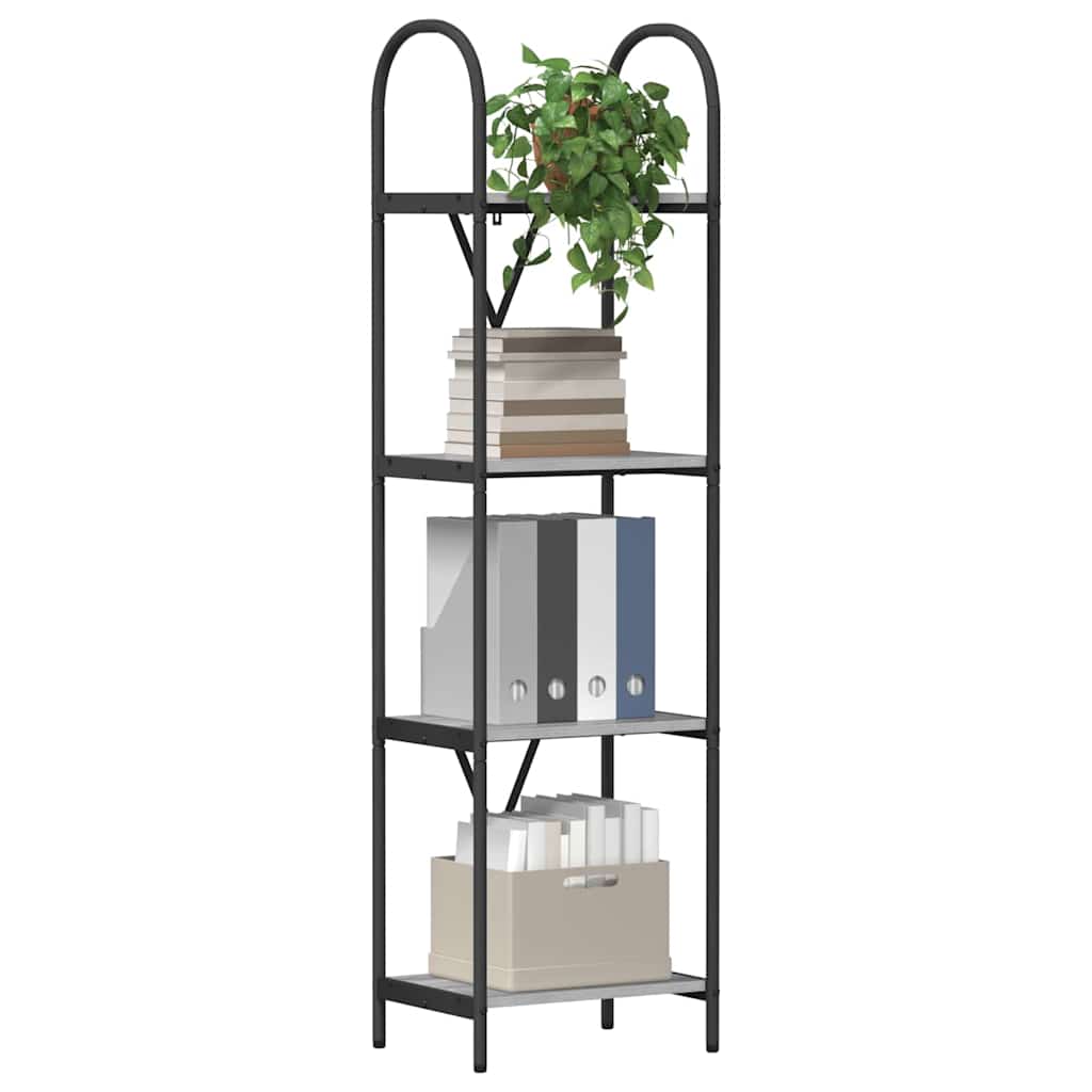 Bücherregal Graues Sonoma 40 x 30 x 146 cm Holzwerkstoff