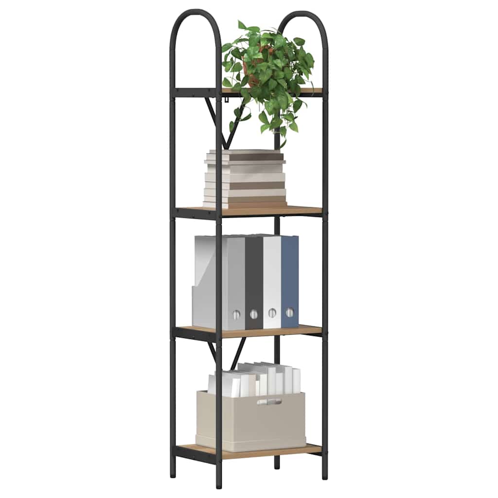 Bücherregal Artisan-Eiche 40 x 30 x 146 cm Holzwerkstoff