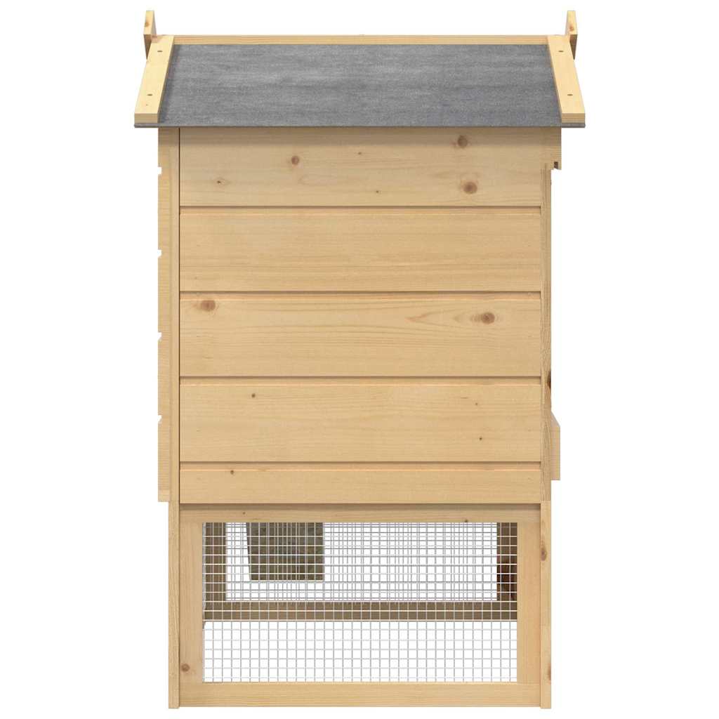 Hühnerunterkunft Braun 75 x 60 x 89 cm Massives Kiefernholz