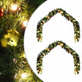 Weihnachtsgirlande mit 600 LEDs 2 pcs Grün PVC