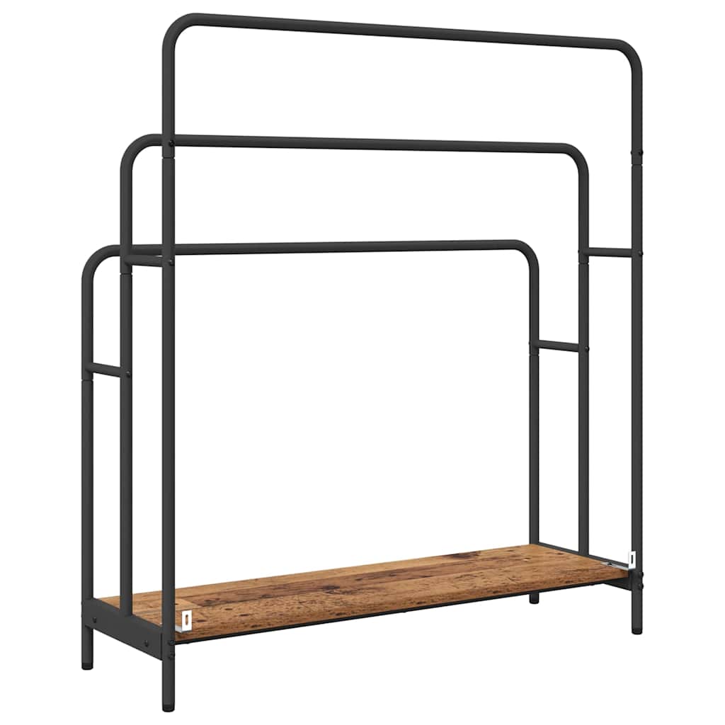 Kleiderständer Altholz 90 x 30 x 100,5 cm Holzwerkstoff