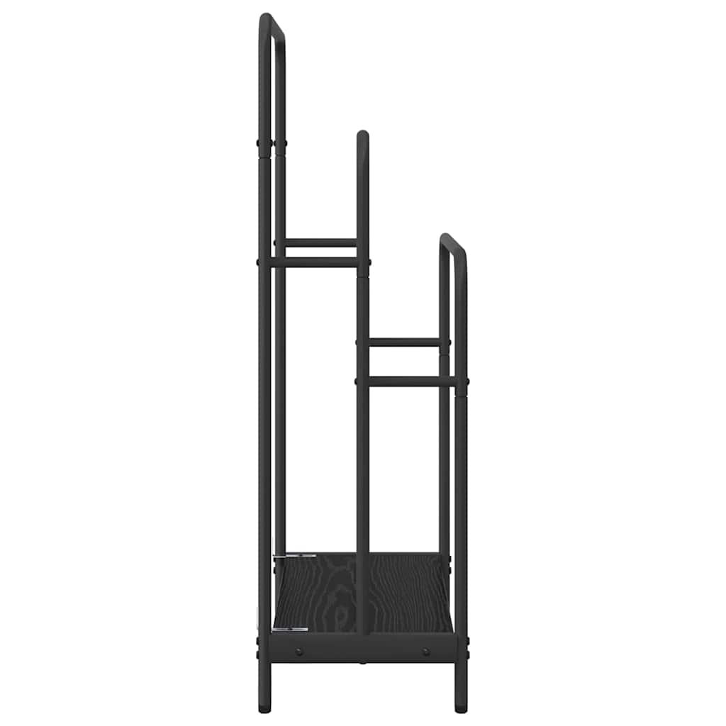Kleiderständer Schwarz Eichen-Optik 60 x 30 x 100,5 cm