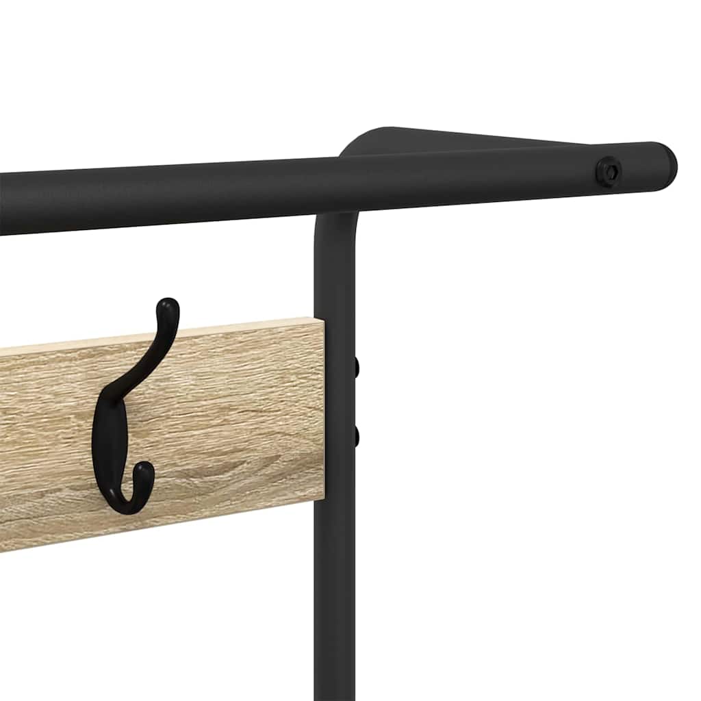 Garderobenständer Sonoma-Eiche 95 x 34 x 184 cm Holzwerkstoff