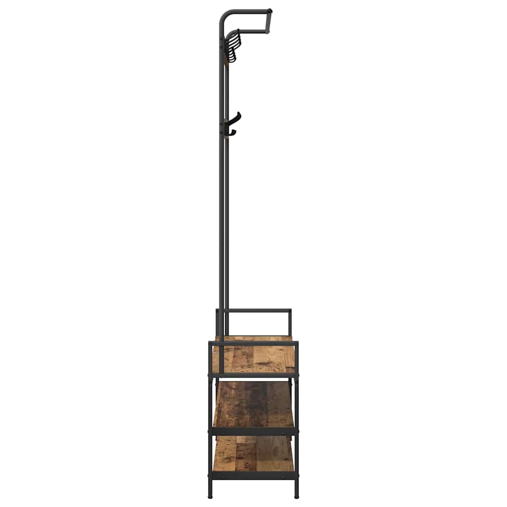 Garderobenständer Altholz 95 x 34 x 184 cm Holzwerkstoff
