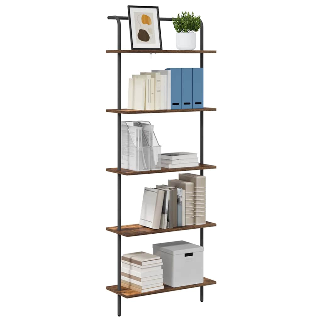 Bücherregal Geräucherte Eiche 60 x 24 x 168 cm Holzwerkstoff
