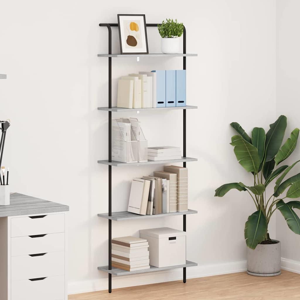 Bücherregal Graues Sonoma 60 x 24 x 168 cm Holzwerkstoff