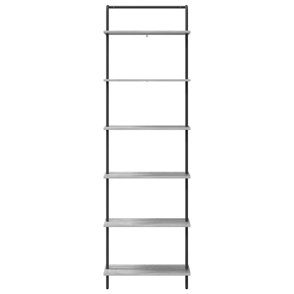 Bücherregal Graues Sonoma 60 x 24 x 203 cm Holzwerkstoff