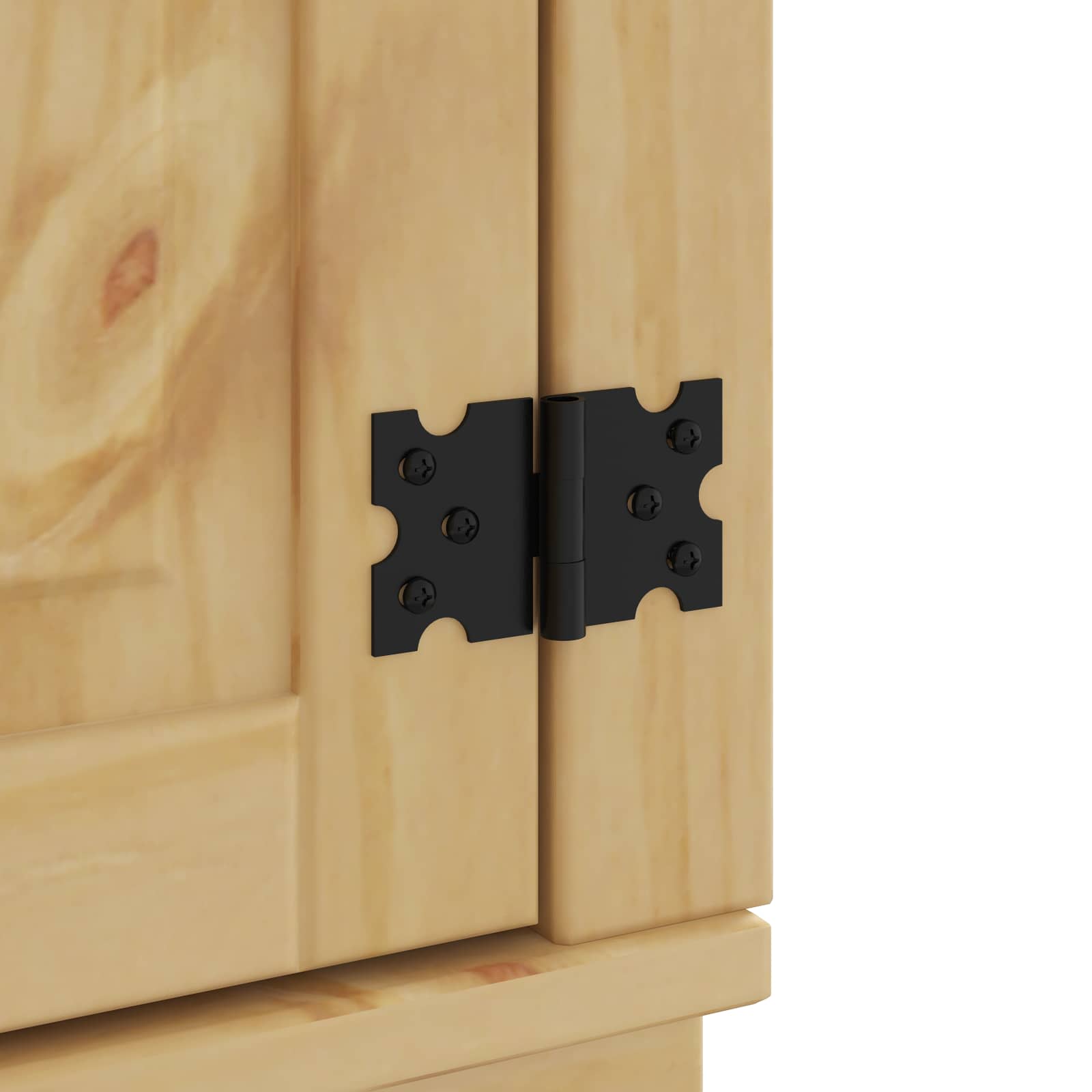 Schrank mit Regal SKI 10 pcs Honigbraun Massives Kiefernholz