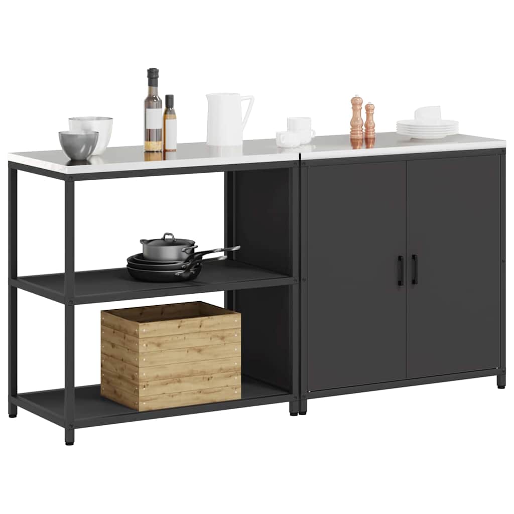 Aufbewahrungsset für die Küche HATTEM 2 pcs Schwarz