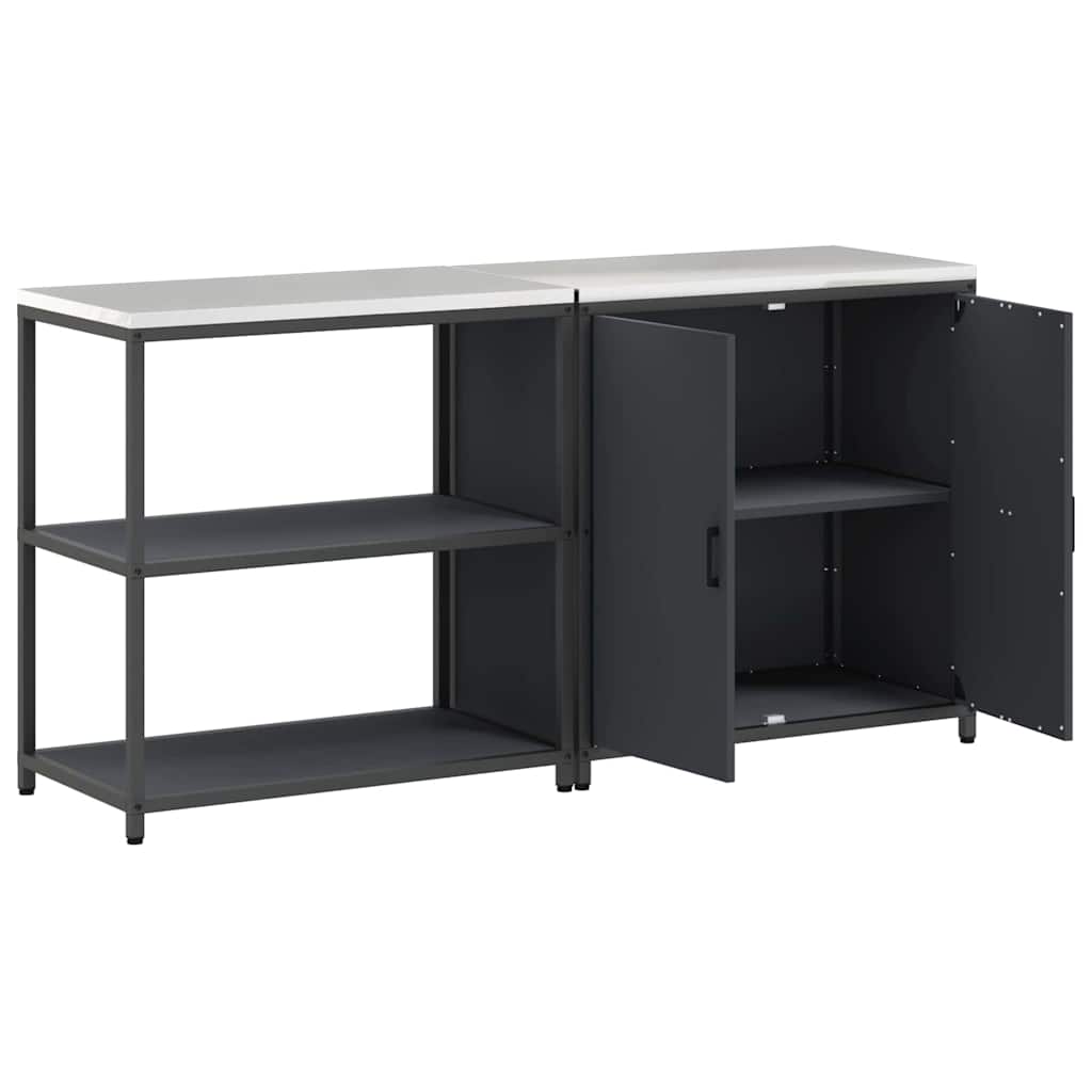 Aufbewahrungsset für die Küche HATTEM 2 pcs Anthrazit