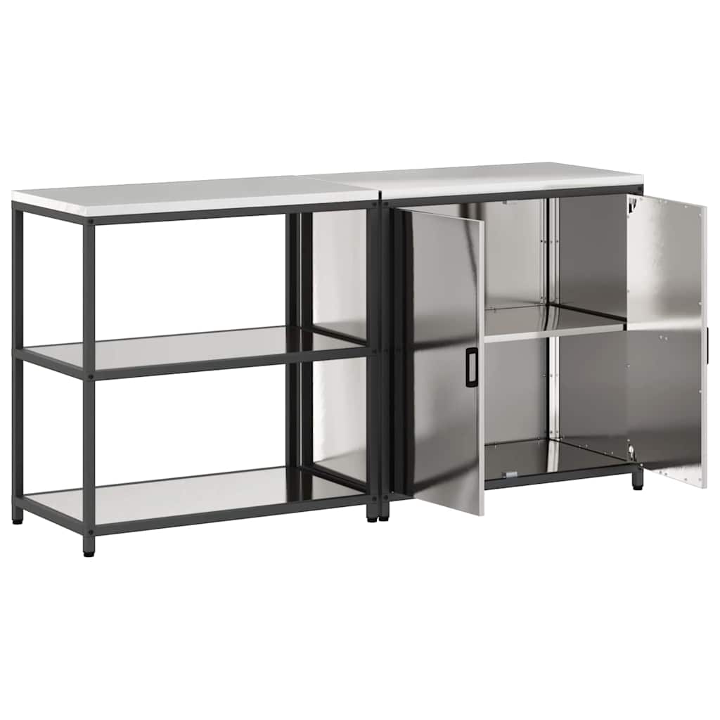 Aufbewahrungsset für die Küche HATTEM 2 pcs Silber Edelstahl