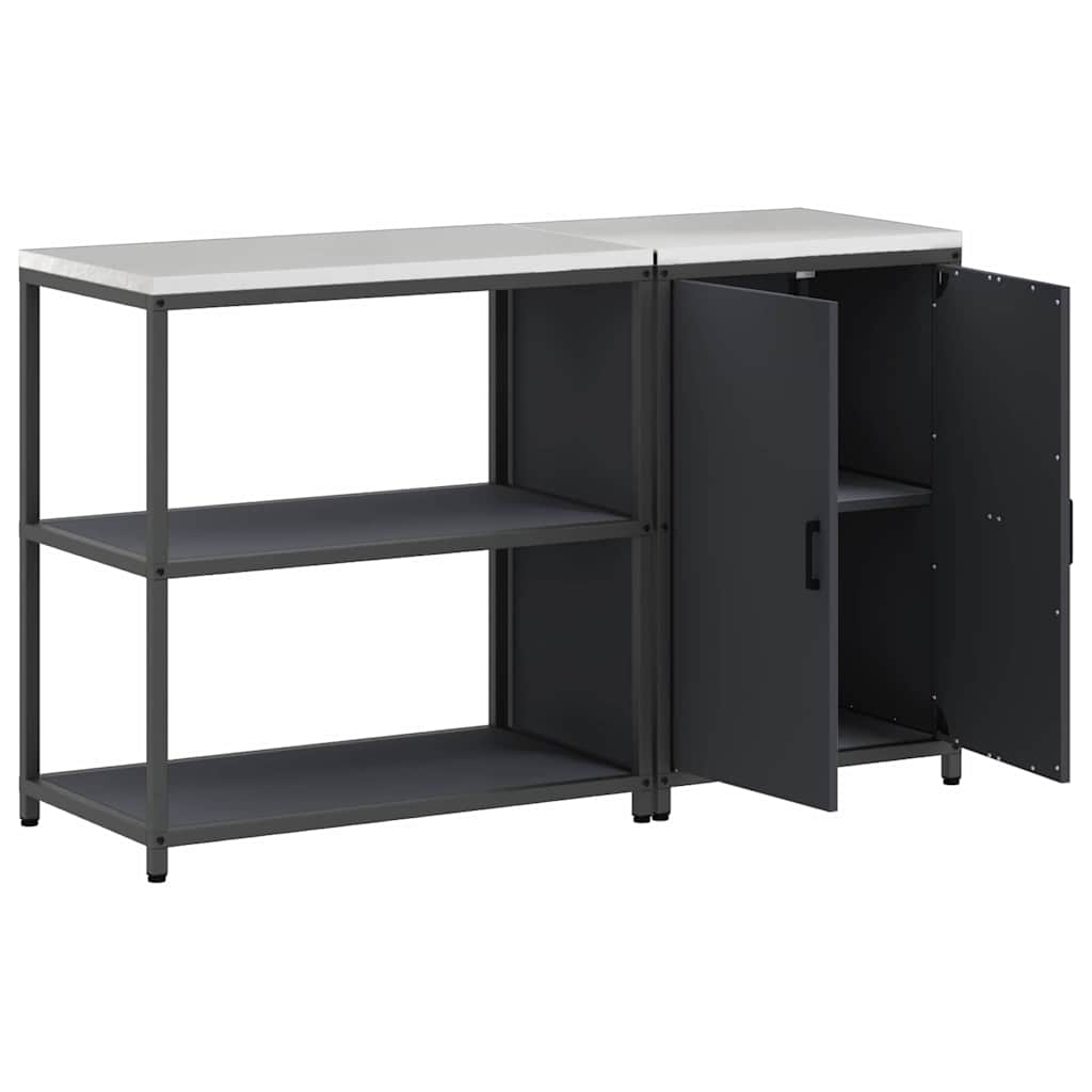 Aufbewahrungsset für die Küche HATTEM 2 pcs Anthrazit
