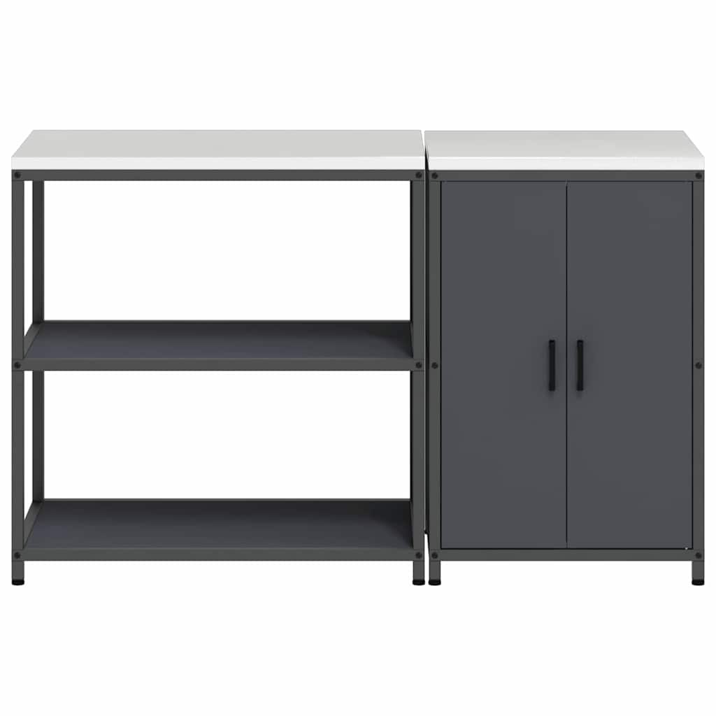 Aufbewahrungsset für die Küche HATTEM 2 pcs Anthrazit