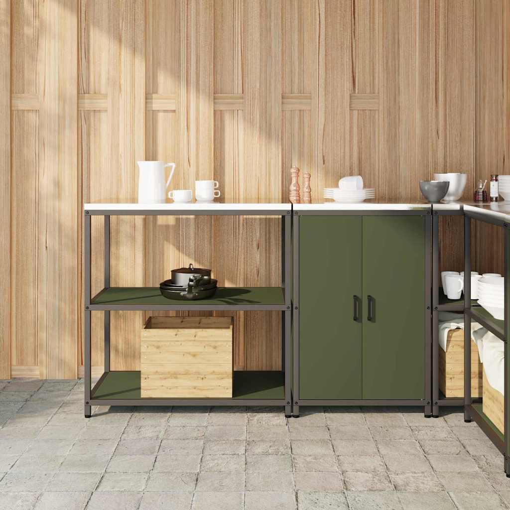 Aufbewahrungsset für die Küche HATTEM 2 pcs Olivgrün