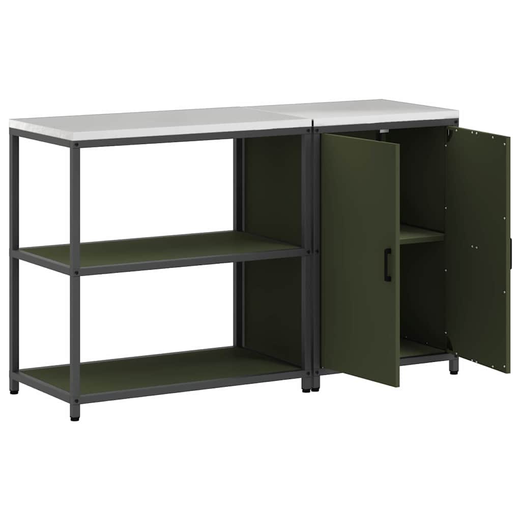 Aufbewahrungsset für die Küche HATTEM 2 pcs Olivgrün