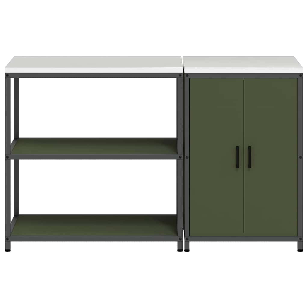 Aufbewahrungsset für die Küche HATTEM 2 pcs Olivgrün