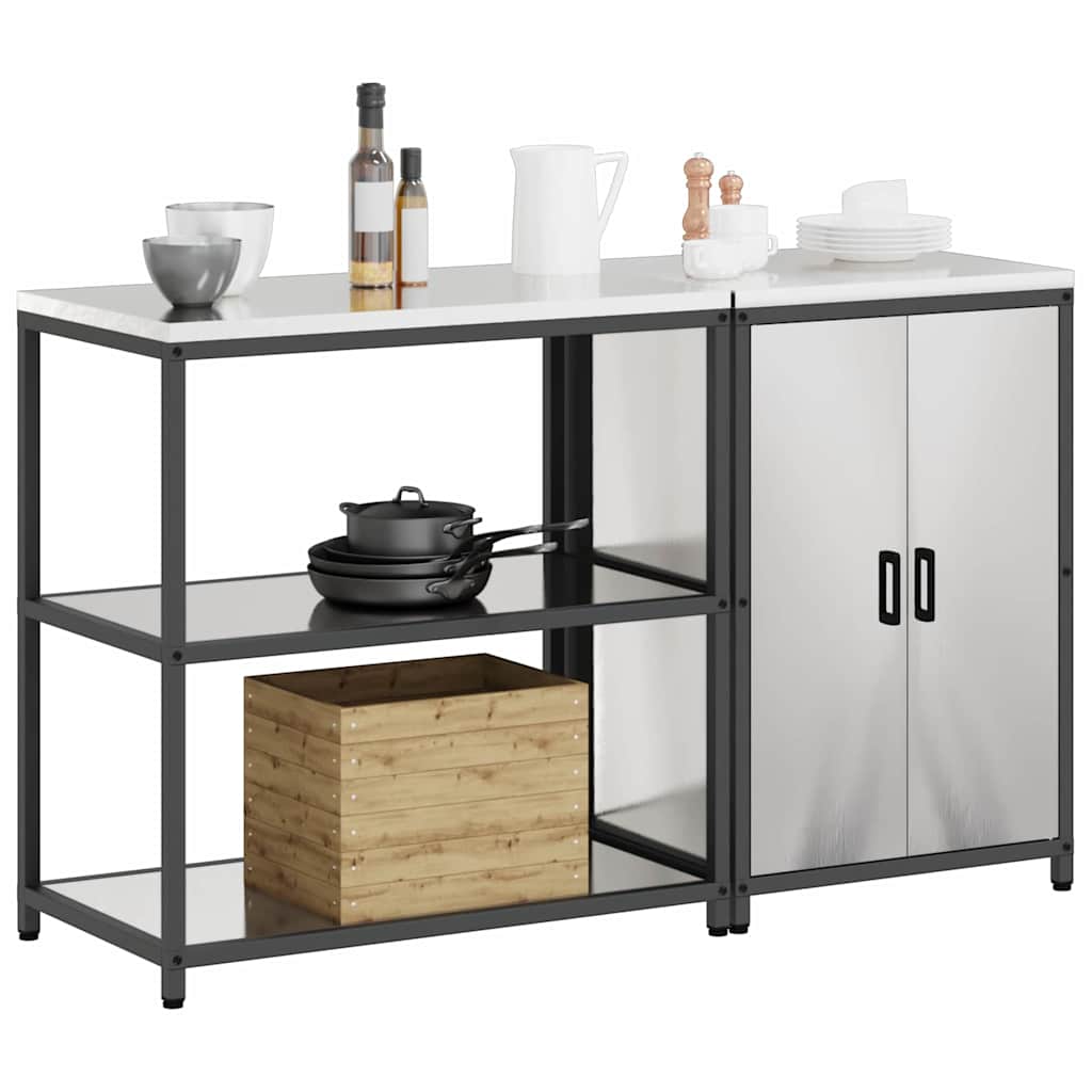 Aufbewahrungsset für die Küche HATTEM 2 pcs Silber Edelstahl