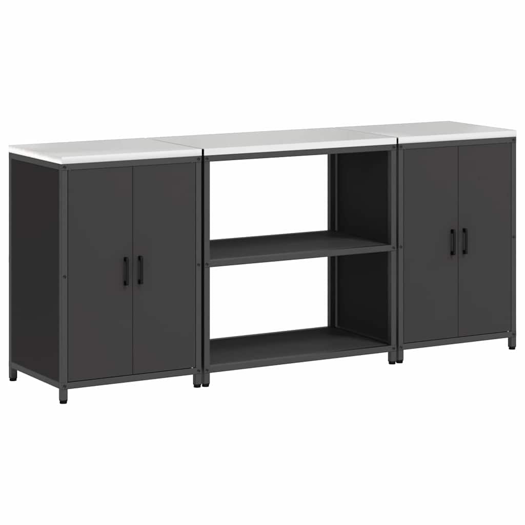 Aufbewahrungsset für die Küche HATTEM 3 pcs Schwarz