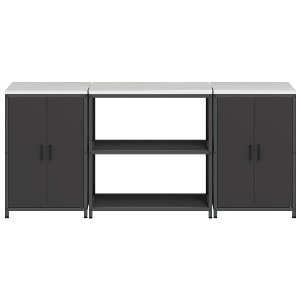 Aufbewahrungsset für die Küche HATTEM 3 pcs Schwarz