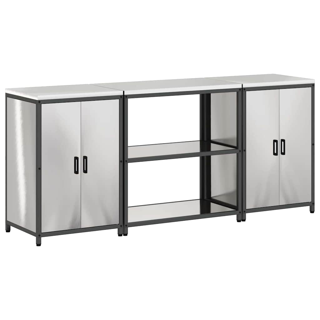 Aufbewahrungsset für die Küche HATTEM 3 pcs Silber Edelstahl