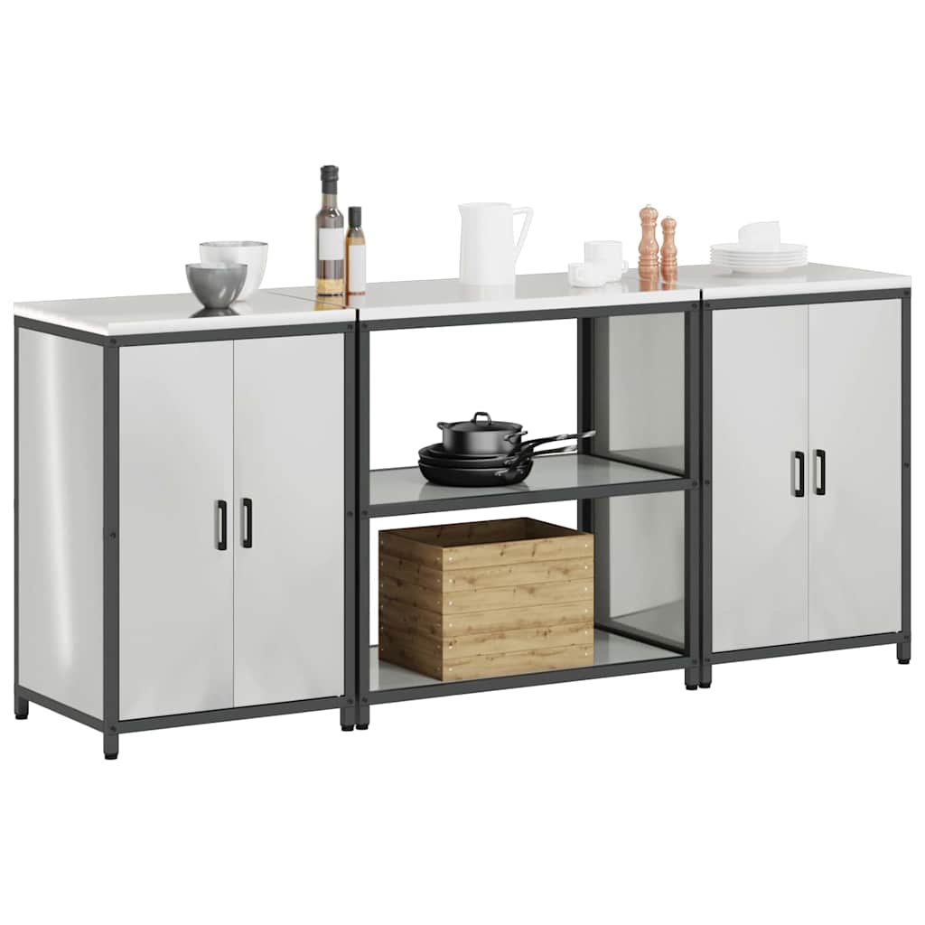 Aufbewahrungsset für die Küche HATTEM 3 pcs Silber