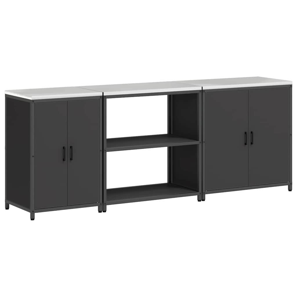 Aufbewahrungsset für die Küche HATTEM 3 pcs Schwarz